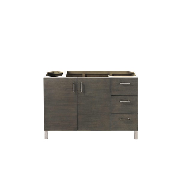 James Martin Vanities Metropolitan 48in Single Vanity Cabinet, Silver Oak 850-V48-SOK - main